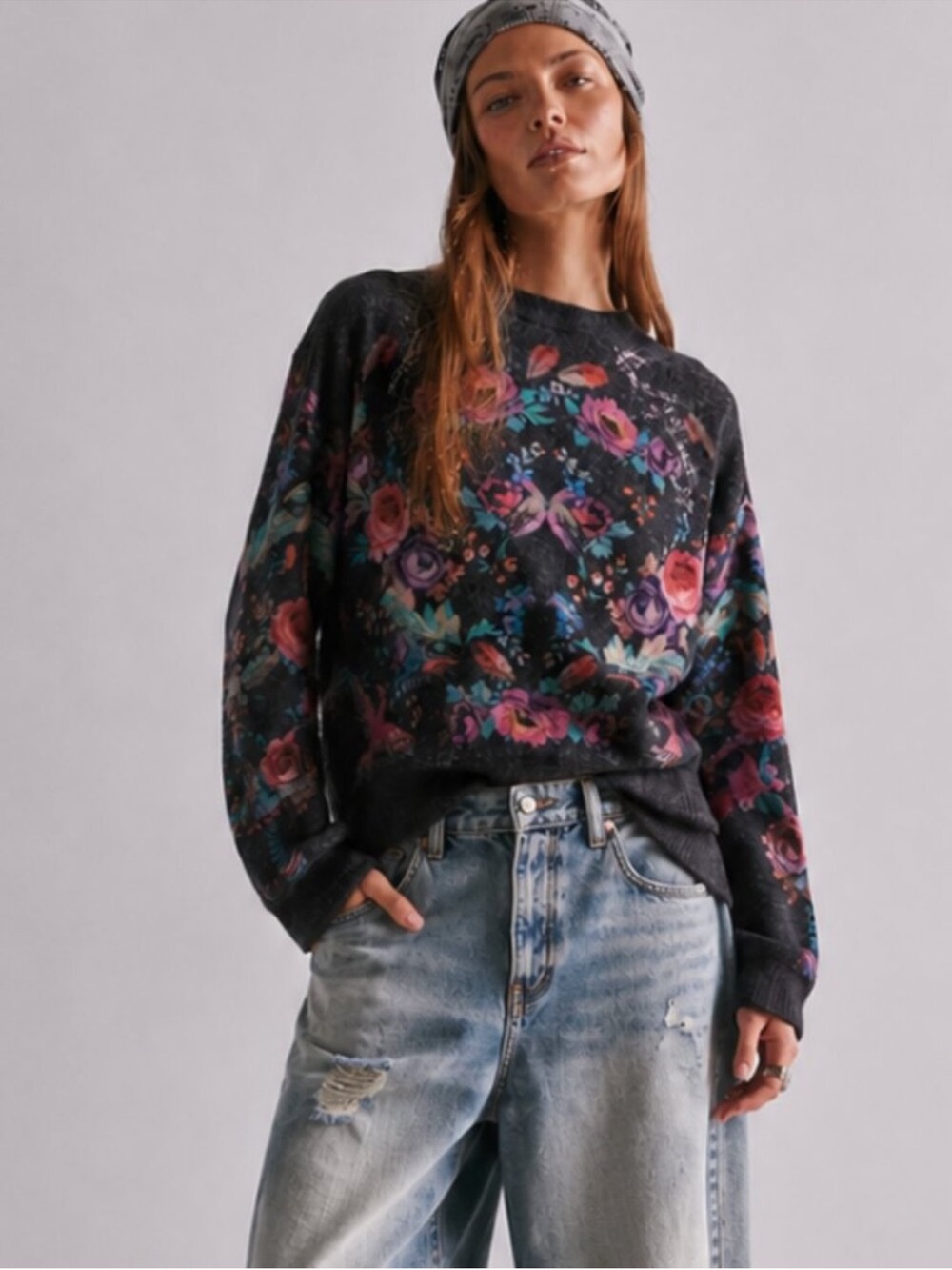 ANTHROPOLOGIE PILCRO ALANI CASHMERE MOCK NECK SWEATER small